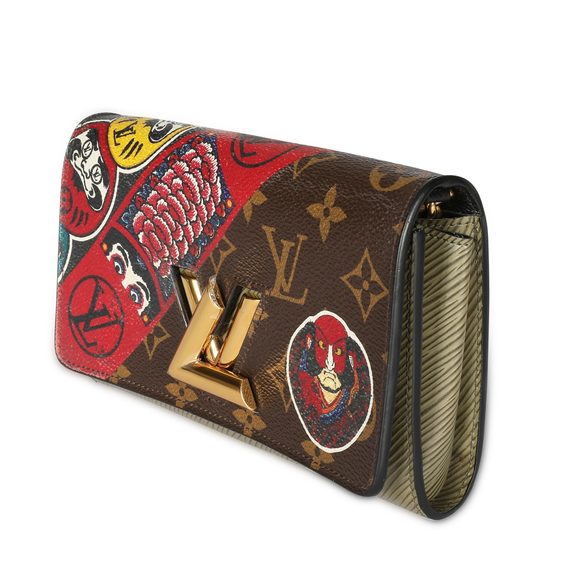 Louis Vuitton x Kansai Yamamoto Monogram Kabuki Epi Twist Chain Wallet - Picture 2 of 8